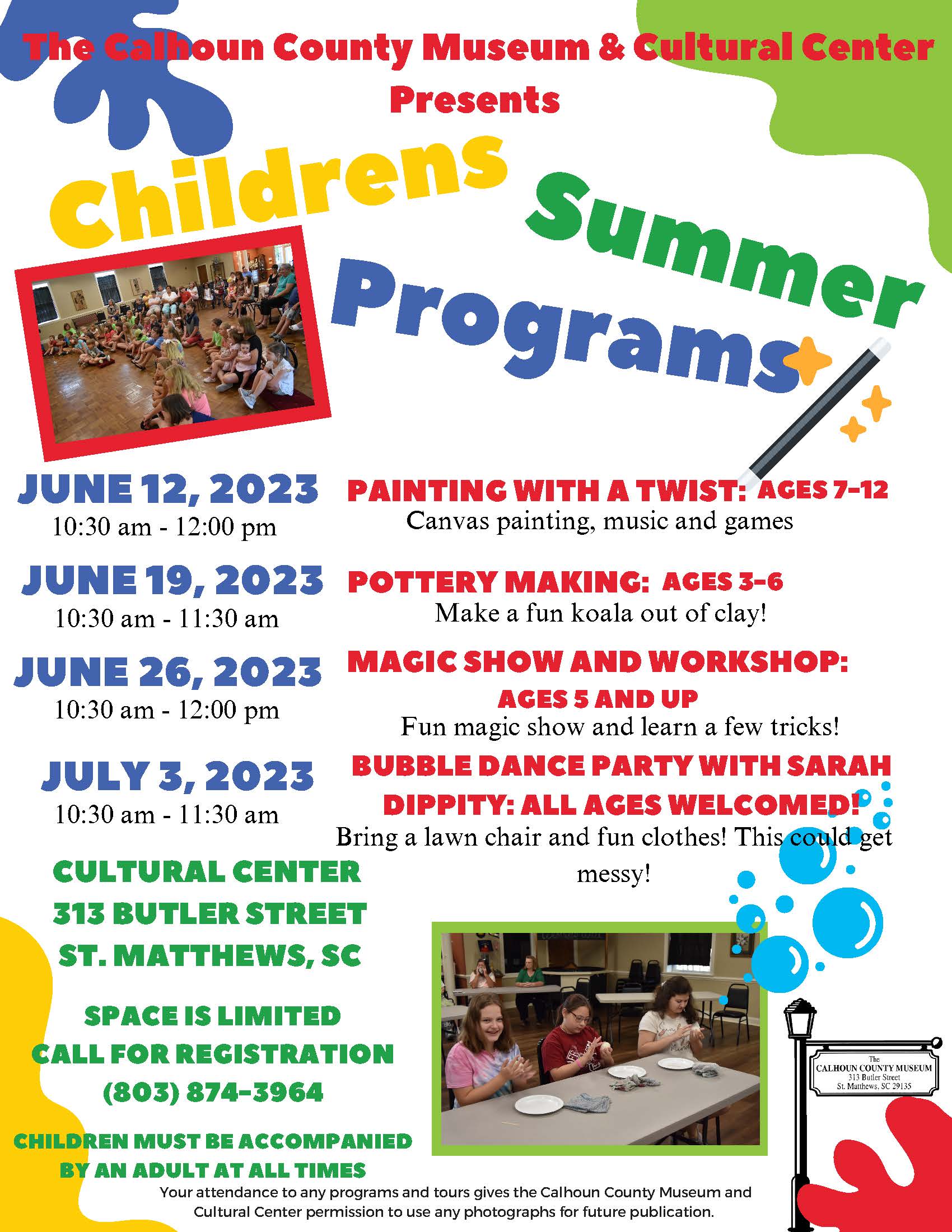 Colorful Bold Kids Summer Camp